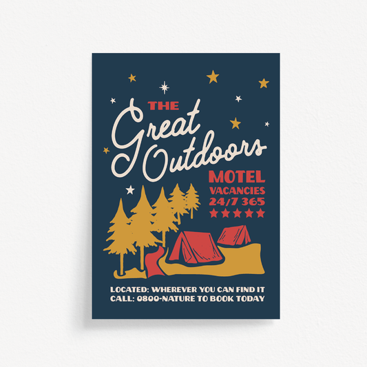 Great Outdoors Motel Print
