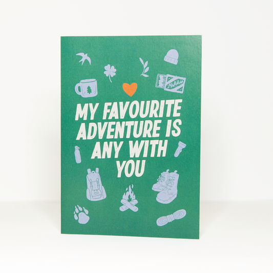 Favourite Adventure Anniversary Greetings Card
