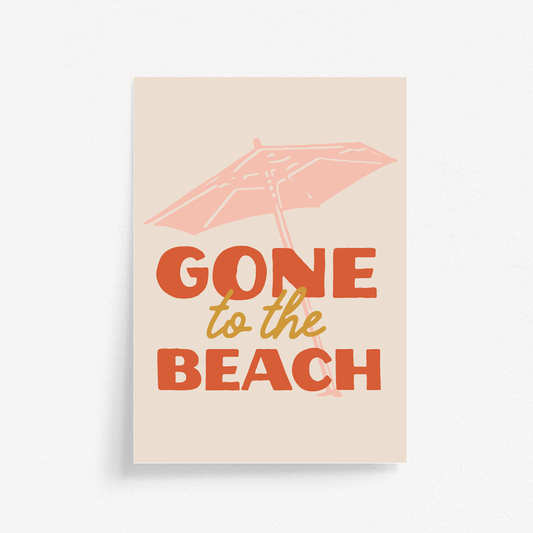 Gone To The Beach Print