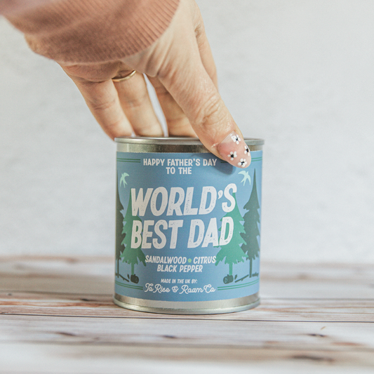 World's Best Dad - Sandalwood and Black Pepper Candle